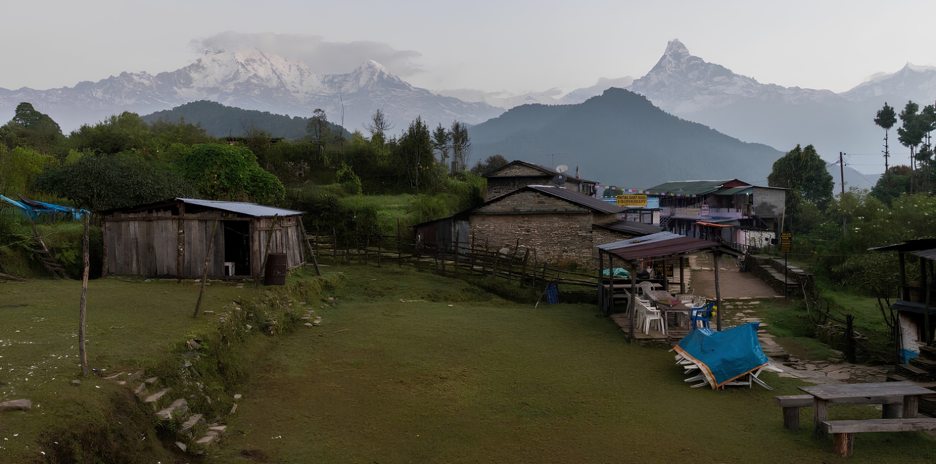Day 2: TREK TO MAJGAON [1400 m]: 5 to 6 hour trek. Overnight at Mountain Lodge of Nepal, Majhgaon